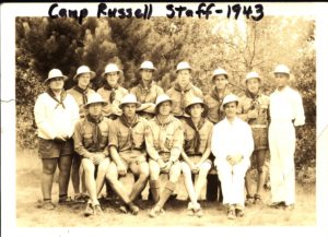 Group Photo of Camp Russell 1943 Staff