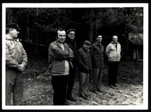 Scout Leaders Pose for Photo at Boy Scouts Catholic Retreat