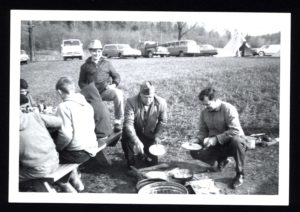 Scout Leaders Preparing Food