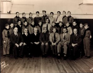 1946 Group Photo of Scouts and Scout Leaders
