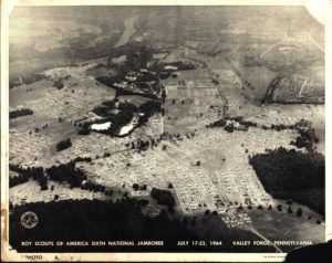 Areal Photo of B.S.A. Sixth National Jamboree at Valley Forge, PA