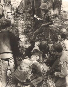 Scouts Participate in First Aid Training Excercise