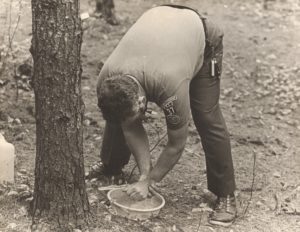 Scout Leader Washes His Hands 