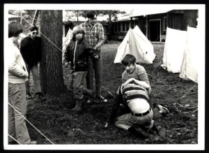 Scouts Wrestle at Boy Scouts Catholic Retreat