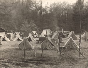 Tents Set Up at Camp Russell Campsite