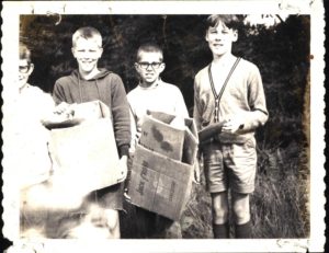 Camp Russell Scouts Collecting Cardboard Boxes