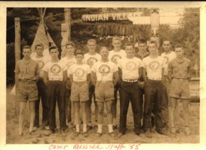 Camp Russell Staff Outside Indian Village