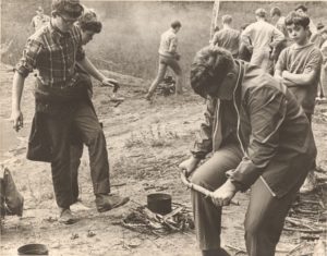Scouts Gather Firewood