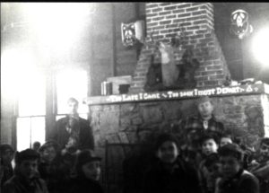 Scouts and Leaders Inside Camp Russell Headquarters