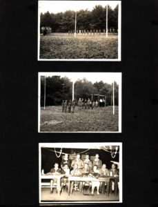 Camp Russell scouts and leaders at various scouting ceremonies.