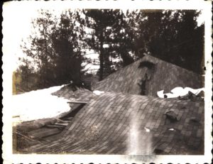 Damage to Roof of Camp Russell Building