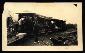 Scouts Load Supplies on Train