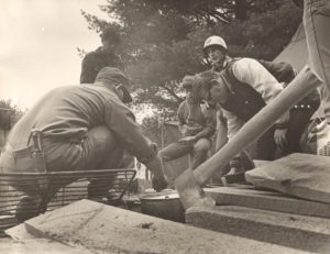 Scouts Cook Food Over Fire