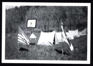 Flags at B.S.A. Campout