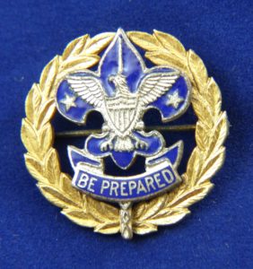 Blue & Gold B.S.A. 'Be Prepared' Pin
