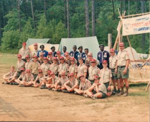 Camp Russell Scouts with Foreign Scouts