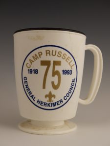 Camp Russell 75th Anniversary Commemorative Plastic Travel Mug (1993)