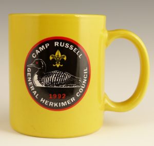 Camp Russell General Herkimer Council Yellow Mug (1992)