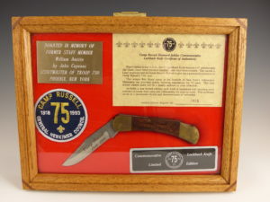 Camp Russell 75th Anniversary Commemorative Knife & Display Case (1993)